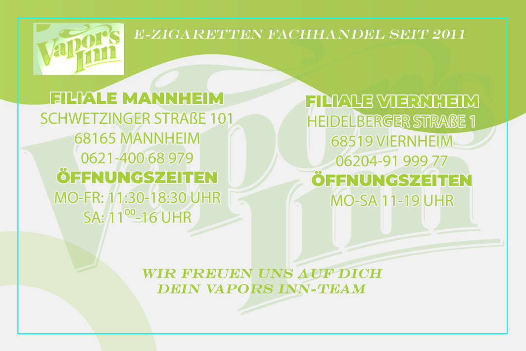 Vapor's Inn Fachhandel für elektrische Zigaretten und Liquids in Mannheim  und Viernheim